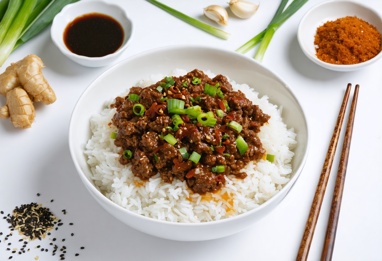 Sweet And Spicy Korean Ground Beef