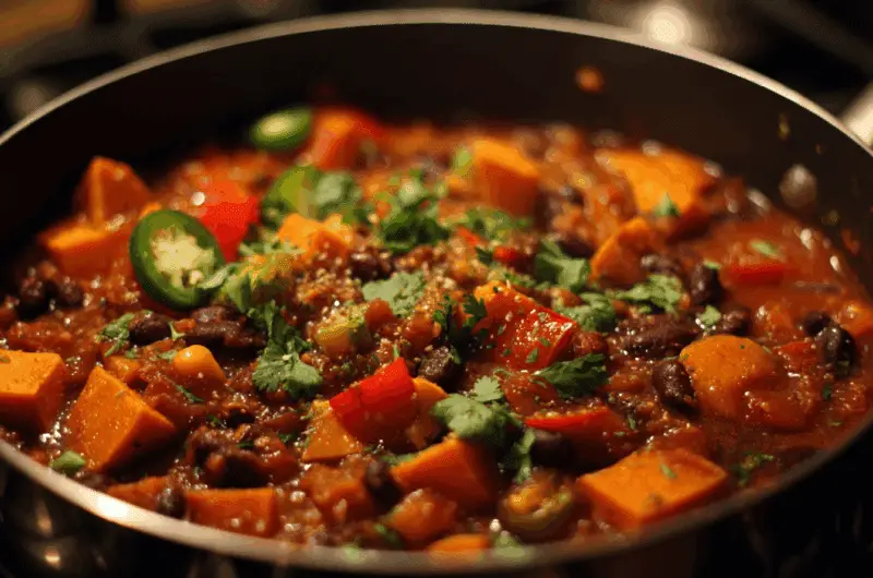 Sweet Potato Black Bean Chili