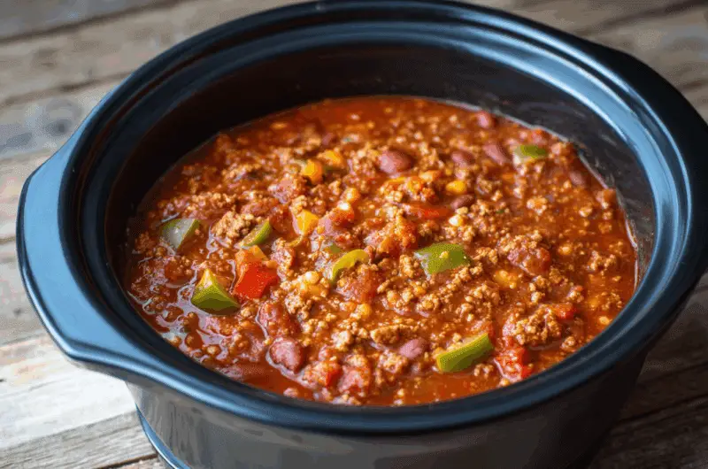 Ultimate One Pot Ground Beef and Sausage Chili