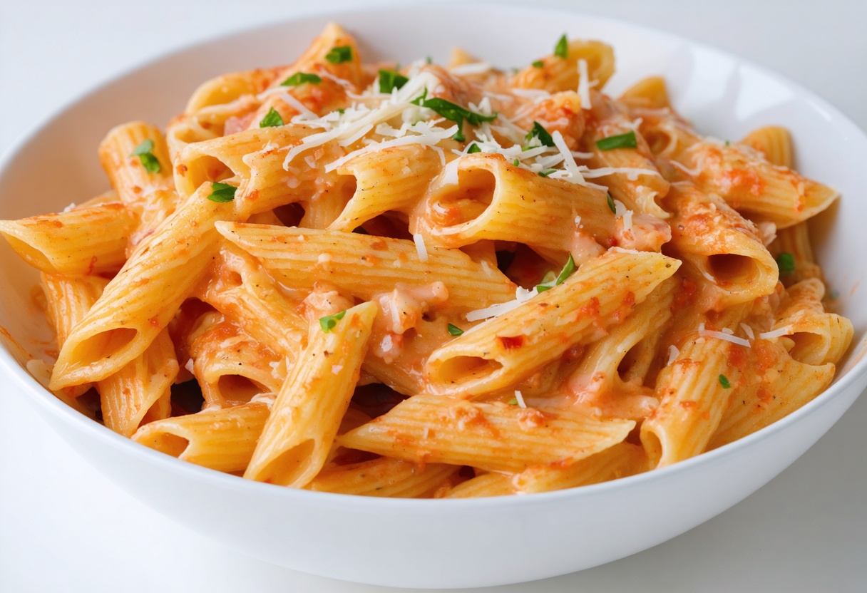 3-Ingredient Creamy Pink Sauce Pasta