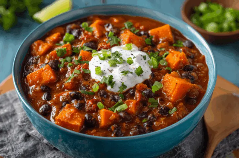 30-Minute Sweet Potato Black Bean Chili