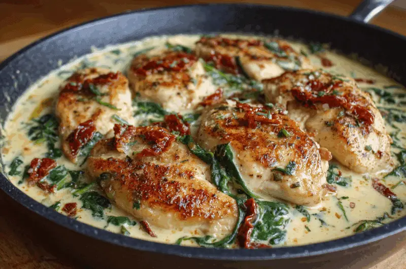 One Pot Creamy Tuscan Chicken