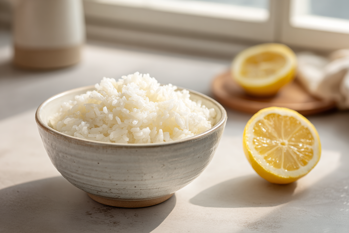 Fluffy Lemon Rice
