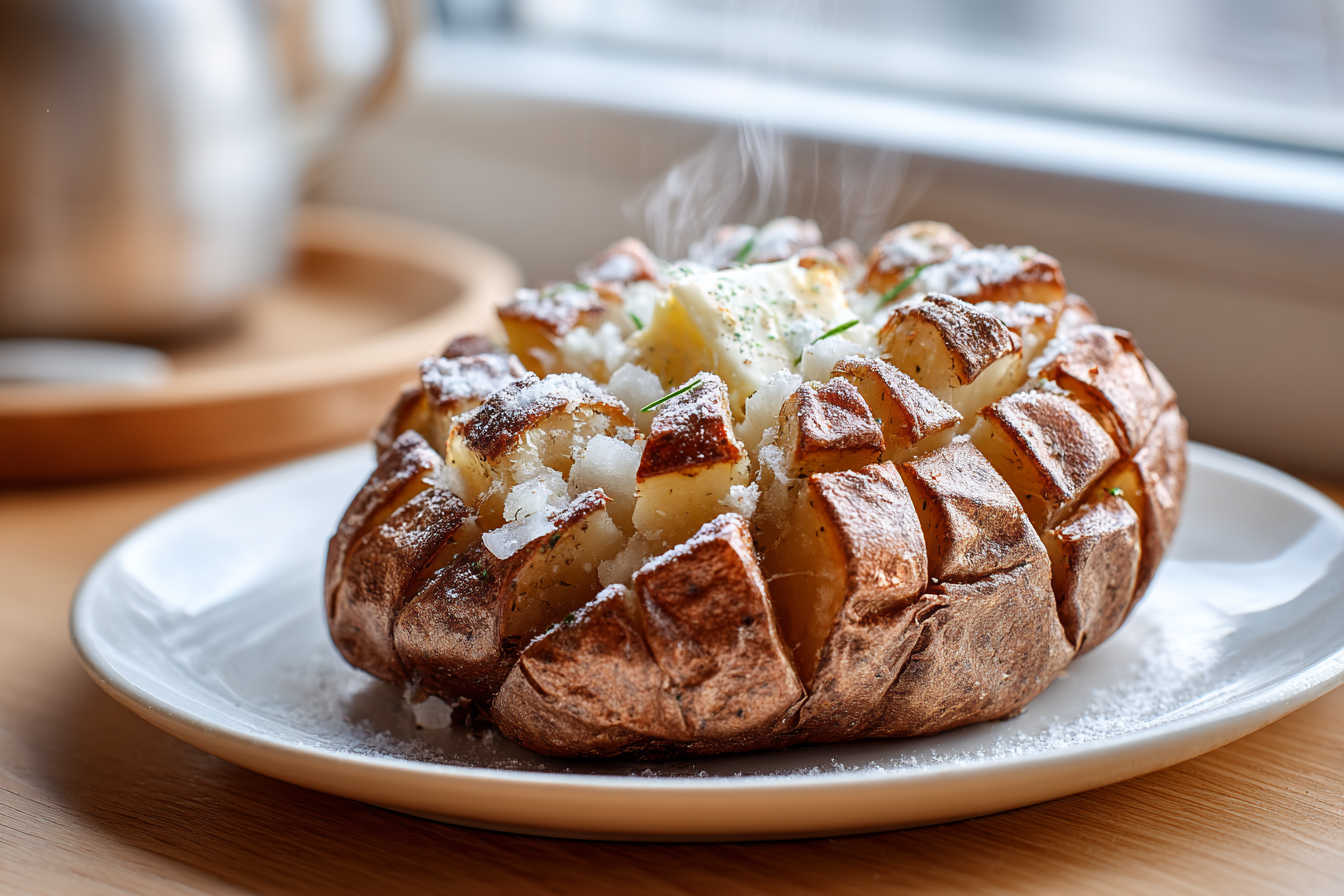 Perfect Bloomin' Baked Potatoes